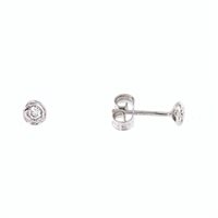 Vicenza - Piazzetta Palladio 2 - Boucles d'oreilles Golay Femme Calla in Or blanc Diamante 0.10 Ct OIM34 0.10 F SI - OIM34 0.10 F SI